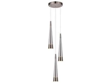 Artcraft Sunnyvale 3-Light Pearl Black Smoke Mini Pendant ACAC6823SM