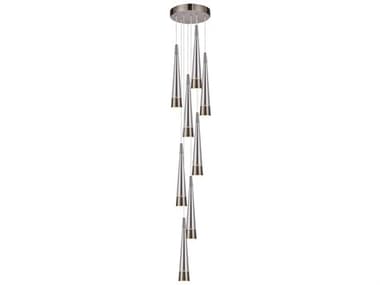 Artcraft Sunnyvale 9-Light Pearl Black Smoke Linear Pendant ACAC6829SM