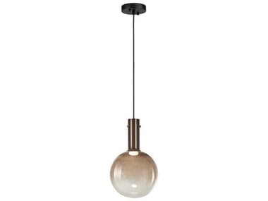 Artcraft Alexis 8" 1-Light Coffee Brown Globe Mini Pendant ACAC6830CO