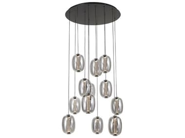 Artcraft Vega 12-Light Black Pendant ACAC6952SM