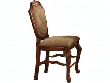 Acme Furniture Chateau De Ville Fabric Cherry Upholstered Counter Stool ACF04084A