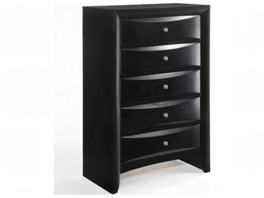 Acme Furniture Ireland Black Rubberwood Accent Chest ACF04166
