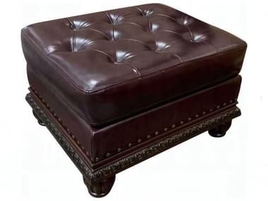 Acme Furniture Anondale Espresso Cherry Brown Leather Ottoman ACF15034