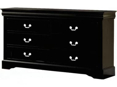 Acme Furniture Louis Philippe 6-Drawers Pine Wood Double Dresser ACF19505