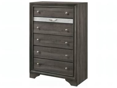 Acme Furniture Naima Gray Rubberwood Accent Chest ACF25976