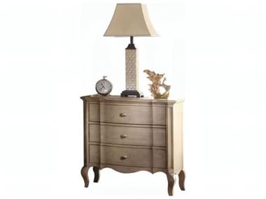 Acme Furniture Chelmsford 3-Drawers Beige Mindi Wood Nightstand ACF26053