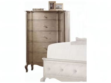 Acme Furniture Chelmsford Antique Taupe Beige Mindi Wood Accent Chest ACF26056