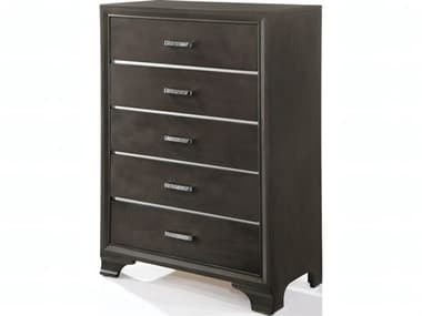 Acme Furniture Carine Ii Gray Rubberwood Accent Chest ACF26266
