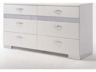 Acme Furniture Naima 6-Drawers Rubberwood Double Dresser ACF26775
