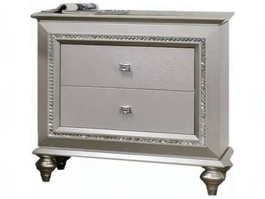 Acme Furniture Kaitlyn 2-Drawers Rubberwood Nightstand ACF27233