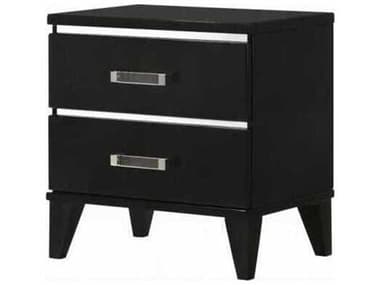Acme Furniture 2-Drawers Rubberwood Nightstand ACF27413