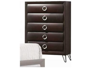 Acme Furniture Tablita Dark Merlot Brown Rubberwood Accent Chest ACF27466