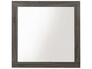Acme Furniture Avantika Rustic Gray Oak Square Wall Mirror ACF27674