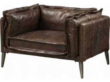 Acme Furniture Porchester Brown Leather Accent Chair ACF52482