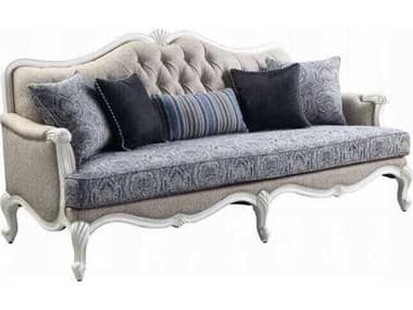 Acme Furniture Ciddrenar Fabric White Upholstered Sofa ACF54310