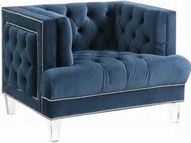 Acme Furniture Ansario Blue Velvet Accent Chair ACF56457