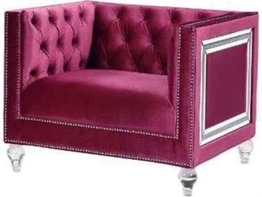 Acme Furniture Heibero Burgundy Velvet Accent Chair ACF56897