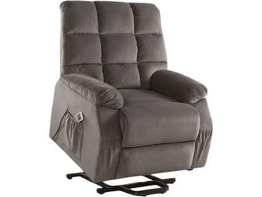 Acme Furniture Ipompea Gray Velvet Upholstered Recliner ACF59263