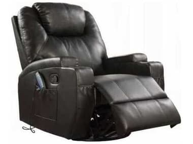 Acme Furniture Waterlily Swivel Black Faux Leather Chair ACF59277