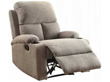 Acme Furniture Rosia Gray Velvet Upholstered Recliner ACF59549
