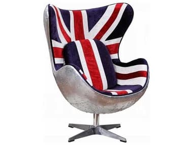 Acme Furniture Brancaster Swivel Silver Accent Chair ACF59835