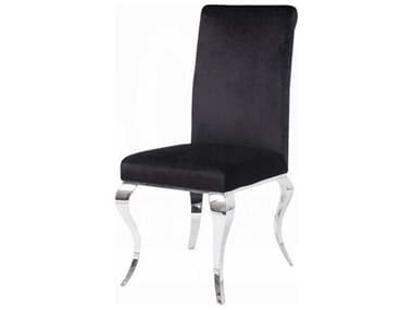 Acme Furniture Plywood Silver Upholstered Armless Dining Chair Set of 2 ACF62072