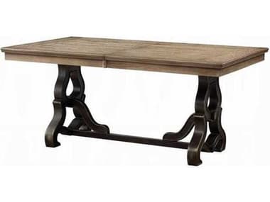 Acme Furniture Nathaniel Rectangular Wood Maple Dining Table ACF62330