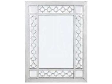 Acme Furniture Varian Mirrored Antique Platinum Rectangular Wall Mirror ACF66158