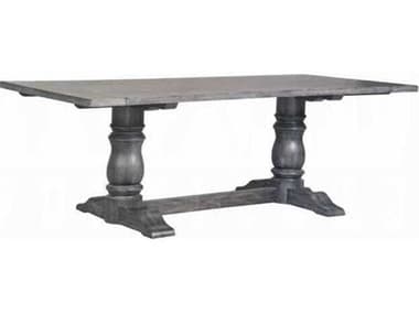 Acme Furniture Leventis Rectangular Wood Weathered Gray Dining Table ACF66180