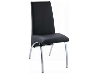 Acme Furniture Pervis Black Faux Leather Armless Dining Chair Set of 2 ACF71112