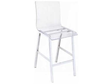 Acme Furniture Nadie Clear Acrylic Chrome Counter Stool ACF72592