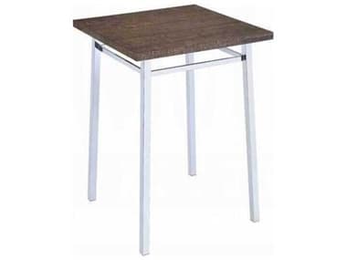 Acme Furniture Nadie Oak Chrome Square Wood Bar Table ACF72595