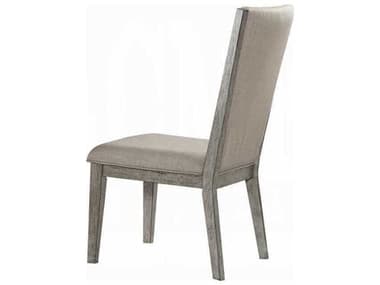 Acme Furniture Rocky Rubberwood Gray Upholstered Armless Dining Chair Set of 2 ACF72862