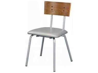 Acme Furniture Jurgen Solid Wood Silver Faux Leather Armless Dining Chair Set of 2 ACF72907