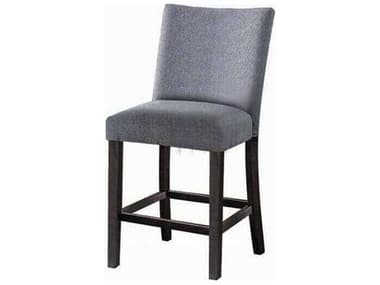 Acme Furniture Yelena Fabric Weathered Espresso Upholstered Counter Stool ACF72942