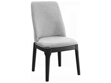 Acme Furniture Madan Oak Wood Gray Upholstered Armless Dining Chair Set of 2 ACF73172