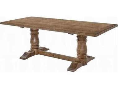 Acme Furniture Leventis Rectangular Wood Weathered Oak Dining Table ACF74655
