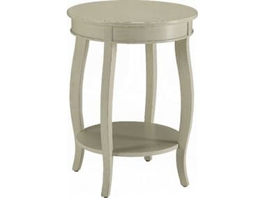 Acme Furniture Aberta Round Wood Antique White End Table ACF82785