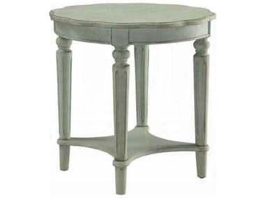 Acme Furniture Fordon Round Wood Antique Green End Table ACF82912