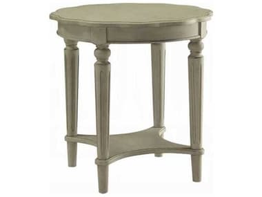 Acme Furniture Fordon Round Wood Antique Slate End Table ACF82917