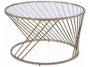Acme Furniture Round Glass Champagne Coffee Table ACF82990