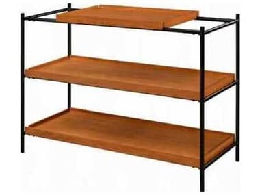 Acme Furniture Oaken Rectangular Wood Honey Oak Black Console Table ACF85678