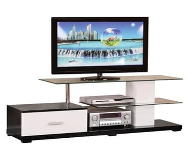 Acme Furniture Ivana 63" White Black Media Console ACF91140