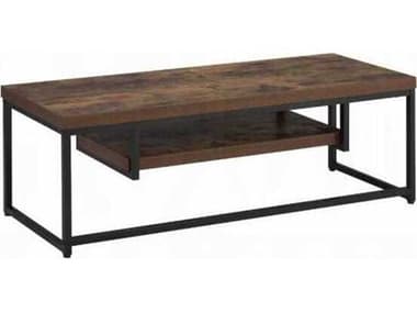 Acme Furniture Bob 47" Weathered Oak Black Metal Media Console ACF91780