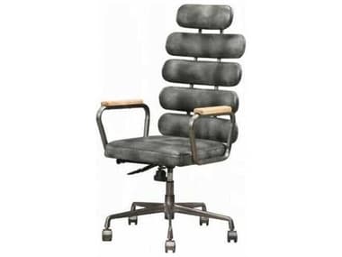 Acme Furniture Calan Leather Adjustable Swivel Computer Office Chair ACF92107