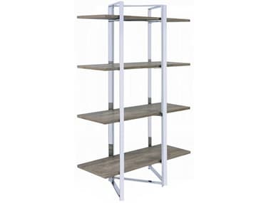 Acme Furniture Chrome Bookcase ACF92545