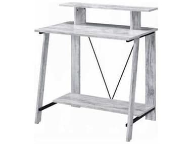 Acme Furniture Nypho Antique White Black Writing Desk ACF92732