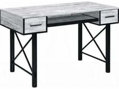 Acme Furniture Settea Antique White Black Gray Computer Desk ACF92797