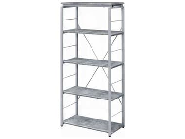 Acme Furniture Jurgen Faux Concrete Silver Bookcase ACF92907