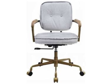 Acme Furniture Siecross Leather Adjustable Swivel Computer Office Chair ACF93172